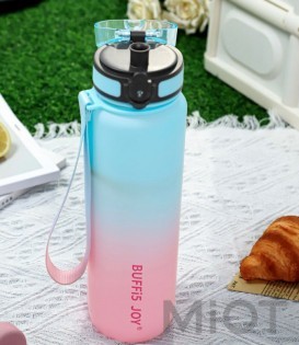 Пляшка для води Xiaomi BUFFi5 JOY outdoor sports water cup 1000 мл Blue-Pink