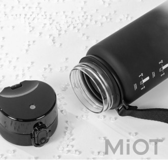 Бутылка для воды Xiaomi BUFFi5 JOY outdoor sports water cup 1000 мл Black-White