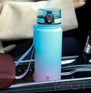 Бутылка для воды Xiaomi BUFFi5 JOY outdoor sports water cup 1000 мл Blue-Pink