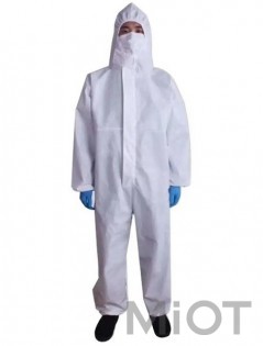 Медичний костюм Xiaomi  C2 Medical Isolation Protective Clothing Disposable Anti-Epidemic Antibacterial Isolation Clothing - XXL White China