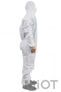 Медичний костюм Xiaomi  C2 Medical Protective Clothing Disposable Anti-Epidemic Antibacterial Isolation Clothing - White