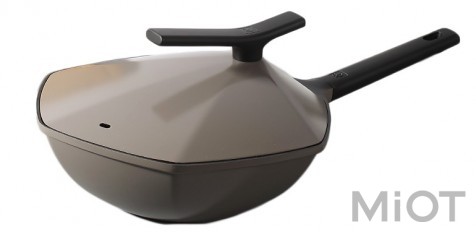 Шестигранна сковорода з антипригарним покриттям Xiaomi Cate-Maker Gray