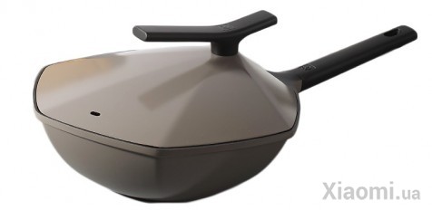 Шестигранная сковорода с антипригарным покрытием Xiaomi Cate-Maker Gray