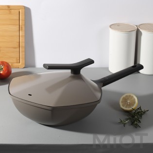 Шестигранна сковорода з антипригарним покриттям Xiaomi Cate-Maker Gray