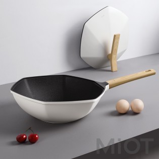 Шестигранна сковорода з антипригарним покриттям Xiaomi Cate-Maker White