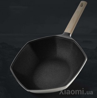 Шестигранная сковорода с антипригарным покрытием Xiaomi Cate-Maker White