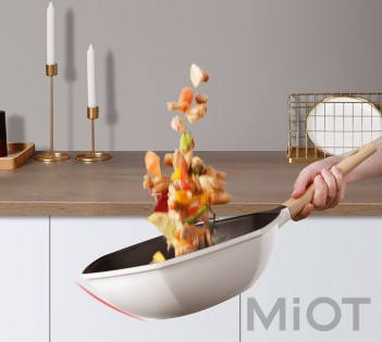 Шестигранна сковорода з антипригарним покриттям Xiaomi Cate-Maker White