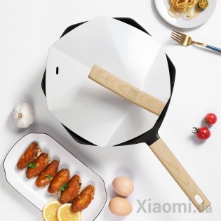 Шестигранная сковорода с антипригарным покрытием Xiaomi Cate-Maker White