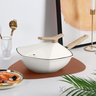 Шестигранная сковорода с антипригарным покрытием Xiaomi Cate-Maker White