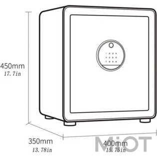 Умный электронный сейф со сканером отпечатка пальца  Xiaomi CRMCR BGX-X1-45MP White
