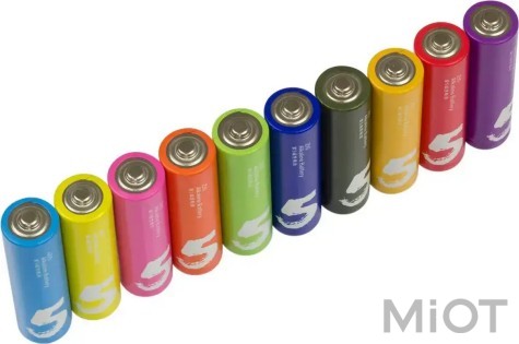 Батарейки Xiaomi CUKTECH AA rainbow alkaline battery plastic case (10 шт) B06