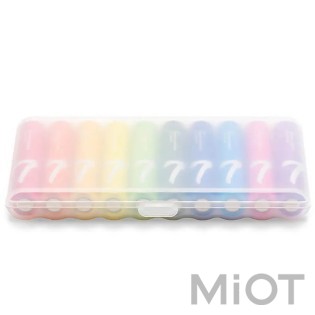 Батарейки Xiaomi CUKTECH AAA rainbow alkaline battery plastic case (10 шт) B07