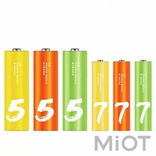 Батарейки Xiaomi CUKTECH AA+AAA rainbow alkaline battery (12 AA+12 AAA) B10