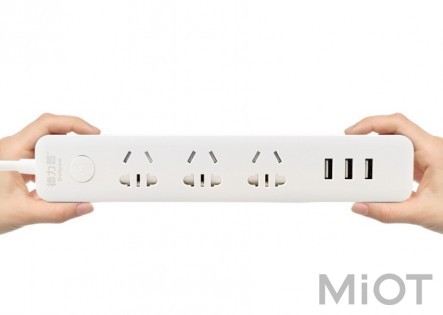 Подовжувач Xiaomi Delipow Power Strip (3 розетки; 3 USB) 1.8m White (DLP-C1133U1,8)