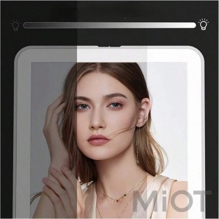 Зеркало для макияжа с подсветкой Xiaomi DOCO Leather case mirror pink (FM001/FM007)