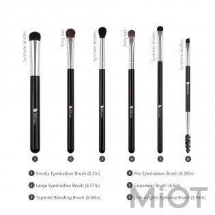 Набір пензликів для макіяжу Xiaomi DUcare High-end Brushes (Pack of 6pcs) DF0601