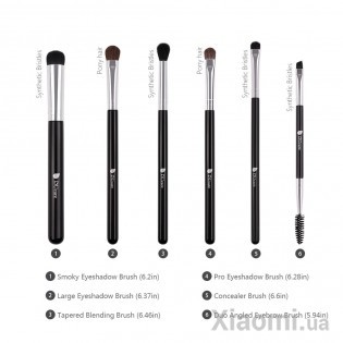 Набор кисточек для макияжа Xiaomi DUcare High-end Brushes (Pack of 6pcs) DF0601