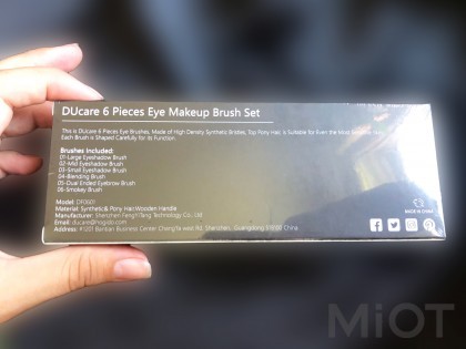 Набір пензликів для макіяжу Xiaomi DUcare High-end Brushes (Pack of 6pcs) DF0601