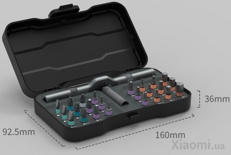 Набор универсальных отверток с трещоткой Xiaomi DUKA RS1 Multipurpose Ratchet Screwdriver Set Black