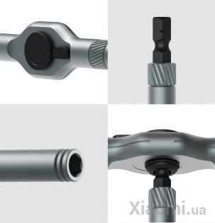 Набор универсальных отверток с трещоткой Xiaomi DUKA RS1 Multipurpose Ratchet Screwdriver Set Black