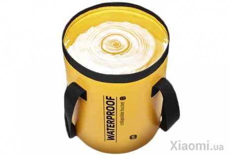 Складное ведро Xiaomi Enoch Lohas Waterproof Bucket IN109 Yellow S 25x30cm