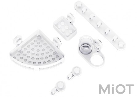 Набір настінних тримачів для ванної кімнати Xiaomi QUANCE White