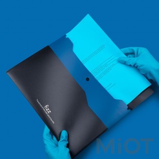 Кольорова двошарова папка для документів Xiaomi Fizz Cosmic Blue