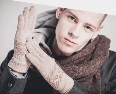Рукавички для сенсорних екранів Xiaomi Friend Only Brown 160/80 3040019