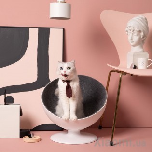 Вращающийся лежак для кошек Xiaomi Furrytail Cat Boss White