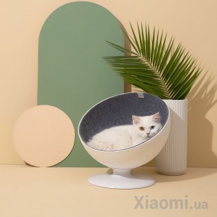 Вращающийся лежак для кошек Xiaomi Furrytail Cat Boss White