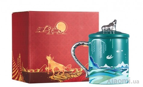 Кружка Xiaomi Gonghe Jingpin Taurus Silver Home Series Chow Tai Fook Blue