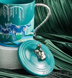 Кружка Xiaomi Gonghe Jingpin Taurus Silver Home Series Chow Tai Fook Blue