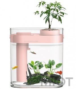 Акваріум Xiaomi HFJH Amphibian ECO-Aquarium Aquaponics Youth Edition (Pink) HF-JHYGZH002