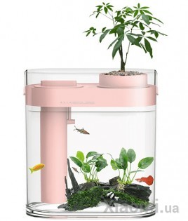Аквариум Xiaomi HFJH Amphibian ECO-Aquarium Aquaponics Youth Edition (Pink) HF-JHYGZH002