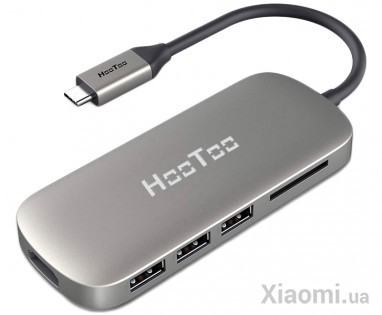 Мультиадаптер Xiaomi HooToo Shuttle Type-C Hub Space Grey (HT-UC001-SG)