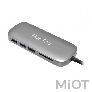 Мультиадаптер Xiaomi HooToo Shuttle Type-C Hub Space Grey (HT-UC001-SG)