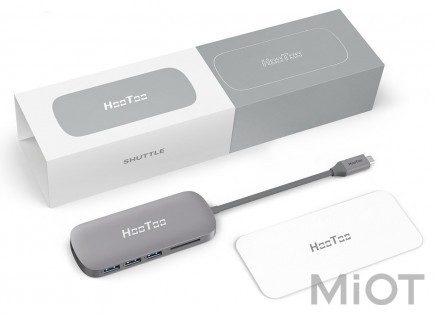 Мультиадаптер Xiaomi HooToo Shuttle Type-C Hub Space Grey (HT-UC001-SG)