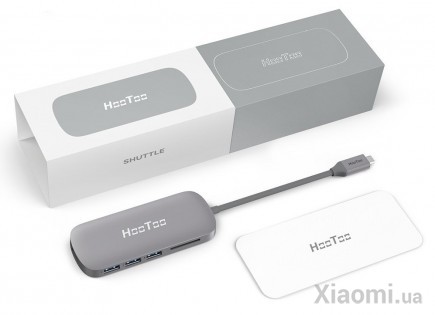 Мультиадаптер Xiaomi HooToo Shuttle Type-C Hub Space Grey (HT-UC001-SG)