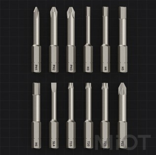 Електрична викрутка з прямою ручкою Xiaomi HOTO Monkey Blue Set (QWLSD001)