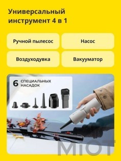 Многофункциональная капсула со сжатым воздухом 4-в-1 Xiaomi HOTO Cordless Air Duster & Vacuum (QWCXA001)