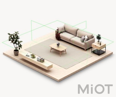 Лазерный уровень Xiaomi HOTO с самовыравниванием 3x360° (QWFGJ002)
