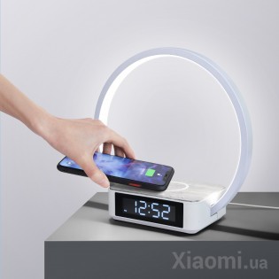 Прикроватная лампа с функциями часов и беспроводной зарядки Xiaomi Huaqu HQY-03