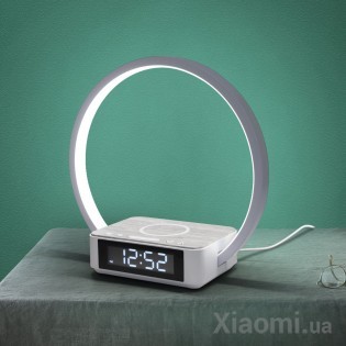 Прикроватная лампа с функциями часов и беспроводной зарядки Xiaomi Huaqu HQY-03