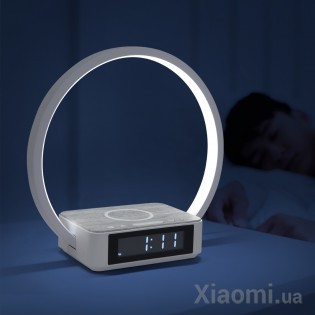 Прикроватная лампа с функциями часов и беспроводной зарядки Xiaomi Huaqu HQY-03