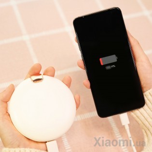 Портативное зеркало павербанк с LED подсветкой Xiaomi HuiZuo 6000mAh White CDB001-60K