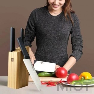 Набір ножів Xiaomi HuoHou Heat Knife Set Black 4 pcs (HU0058)
