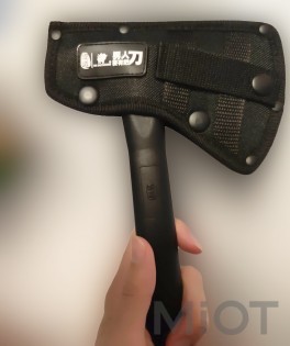 Багатофункціональна тактична сокира Xiaomi HX OUTDOORS Survival Axe 440 Stainless Steel Black FT-05