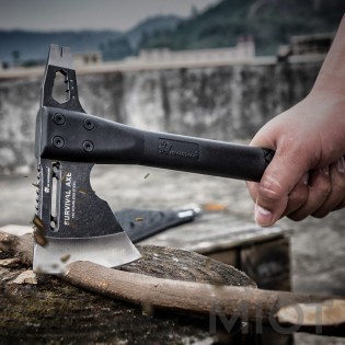 Багатофункціональна тактична сокира Xiaomi HX OUTDOORS Survival Axe 440 Stainless Steel Black FT-05