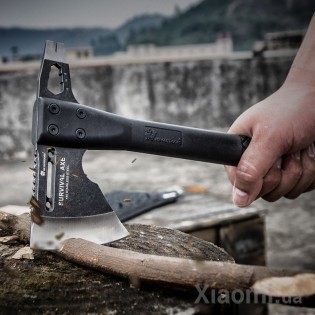 Многофункциональный тактический топор Xiaomi HX OUTDOORS Survival Axe 440 Stainless Steel Black FT-05