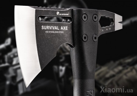 Многофункциональный тактический топор Xiaomi HX OUTDOORS Survival Axe 440 Stainless Steel Black FT-05